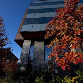 Tufts' campus in autumn.